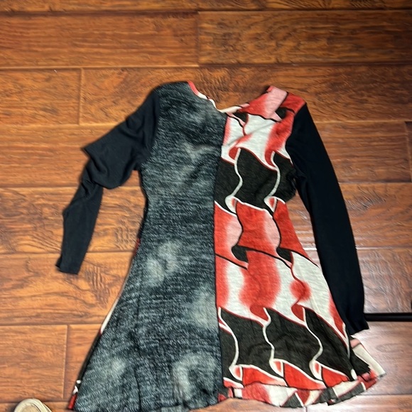 funsport  black long sleeved embellished dress - Picture 8 of 10